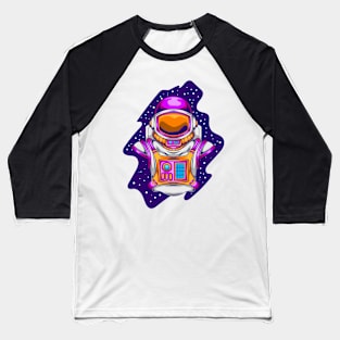 Space Time Astronaut Baseball T-Shirt